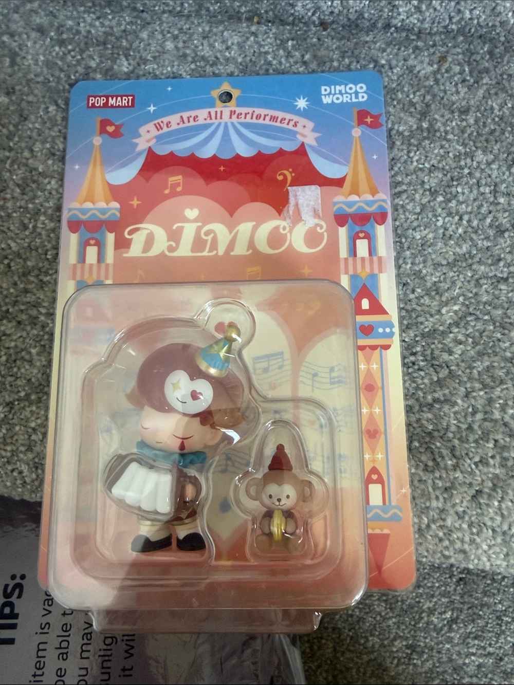 DIMOO Pink Circus Monkey Figure Playset by POP MART